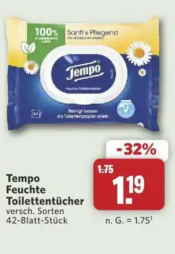 Combi Tempo feuchte toilettentücher Angebot