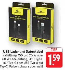 Schmidt's Märkte USB Lade- und Datenkabel Angebot