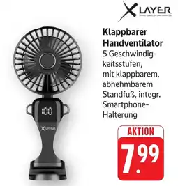 Schmidt's Märkte Klappbarer Handventilator X LAYER Angebot