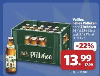 Combi Veltins helles pülleken oder zitrönken Angebot
