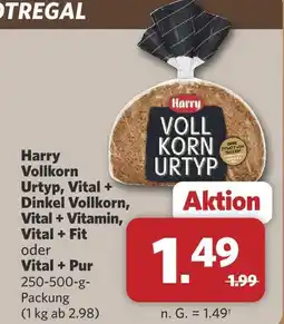 Combi Harry vollkorn urtyp, vital + dinkel vollkorn, vital + vitamin, vital + fit oder vital + pur Angebot