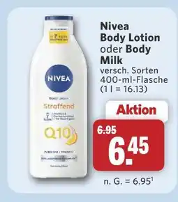 Combi Nivea body lotion oder body milk Angebot