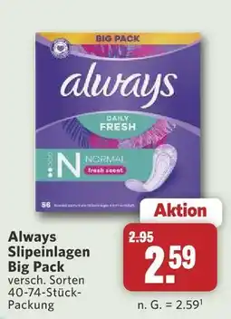 Combi Always slipeinlagen big pack Angebot