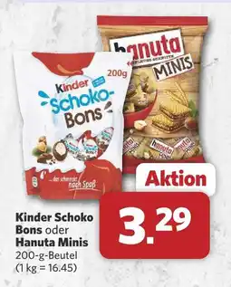 Combi Kinder oder hanuta schoko bons oder minis Angebot