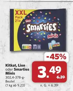 Combi Nestlé kitkat, lion oder smarties minis Angebot
