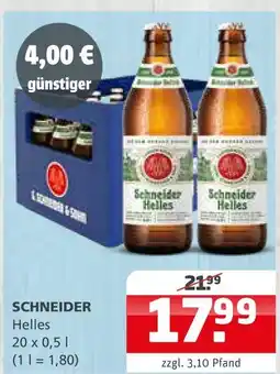 Getränke Quelle Schneider helles Angebot