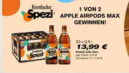 Getränkewelt Krombacher spezi klassik Angebot