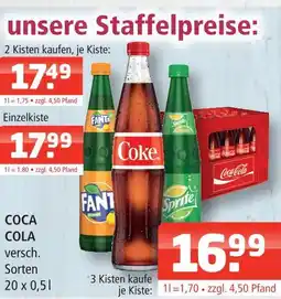Getränke Oase Coca cola Angebot