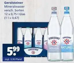 Getränkewelt Gerolsteiner mineralwasser Angebot