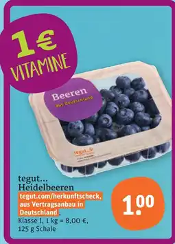 tegut Tegut... heidelbeeren Angebot