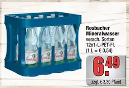 alldrink Rosbacher mineralwasser Angebot