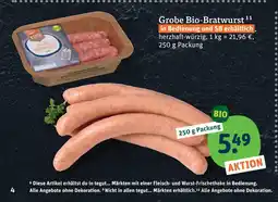 tegut Grobe bio-bratwurst Angebot