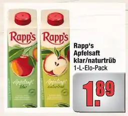 alldrink Rapp's apfelsaft klar Angebot