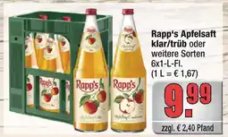 alldrink Rapp's apfelsaft klar/trüb Angebot