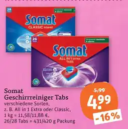 tegut Somat geschirrreiniger tabs Angebot