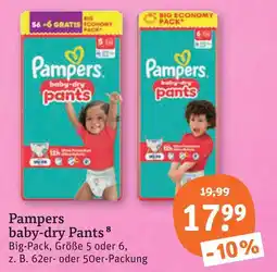 tegut Pampers baby-dry pants Angebot