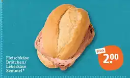 tegut Fleischkäse brötchen/leberkäse semmel Angebot