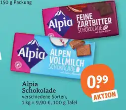 tegut Alpia schokolade Angebot