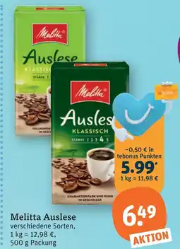 tegut Melitta auslese Angebot
