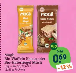 tegut Mogli bio-waffeln kakao Angebot