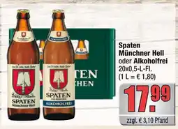 alldrink Spaten münchner hell oder alkoholfrei Angebot