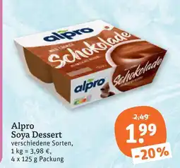 tegut Alpro soya dessert Angebot