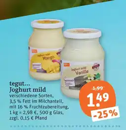 tegut Tegut... joghurt mild Angebot