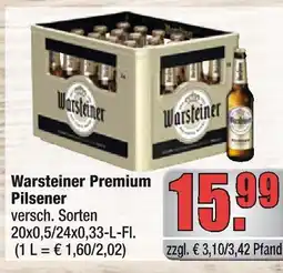 alldrink Warsteiner premium pilsener Angebot