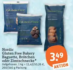 tegut Nordic gluten free bakery baguette, brötchen oder zimtschnecke Angebot