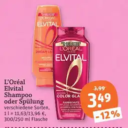 tegut L'oréal elvital shampoo Angebot