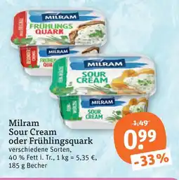 tegut Milram sour cream Angebot