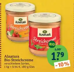 tegut Alnatura bio-streichcreme Angebot