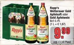 alldrink Rapp's wetterauer gold apfelsaft oder gold apfelwein Angebot