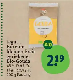 tegut Tegut... geriebener bio-gouda Angebot