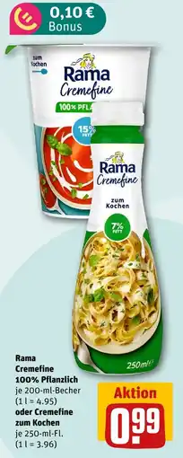 nahkauf Rama cremefine 100% pflanzlich Angebot