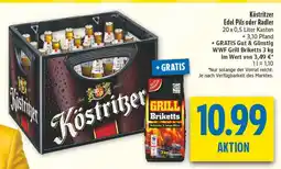 diska Köstritzer edel pils oder radler Angebot