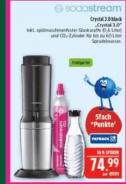Marktkauf Sodastream crystal 3.0 black „crystal 3.0“ Angebot