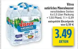diska Vitrex natürliches mineralwasser Angebot