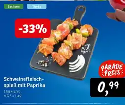KONSUM Schweinefleisch-spieß mit paprika Angebot