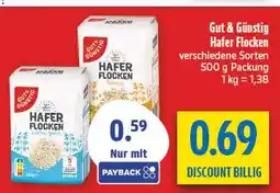 diska Gut & günstig hafer flocken Angebot