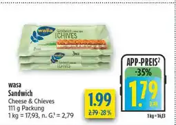 diska Wasa sandwich cheese & chieves Angebot