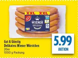 diska Gut & günstig delikatess wiener würstchen Angebot