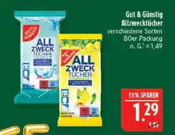 Marktkauf Gut & günstig allzwecktücher Angebot