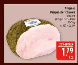 Marktkauf Allgäuer bergkräuterschinken Angebot
