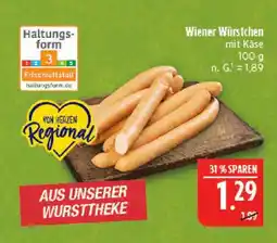 Marktkauf Wiener würstchen mit käse Angebot