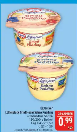 Marktkauf Dr. oetker löffelglück grieß pudding Angebot