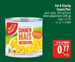 Marktkauf Gut & günstig sonnen mais Angebot