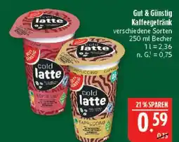 Marktkauf Gut & günstig kaffeegetränk Angebot