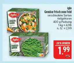 Marktkauf Iglo gemüse frisch vom feld Angebot
