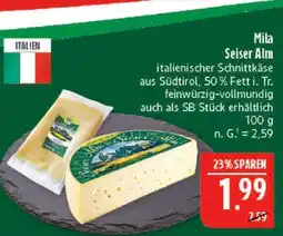 Marktkauf Mila seiser alm Angebot